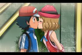 Oh My God I Don T Know How It Is Happened But It S Happened My Pretty And Great Serena Has Kissed Satoshi I M Pokemon Ash And Serena Anime Pokemon Characters