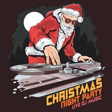 Christmas Party Santa Dj Rozhdestvenskoe Hudozhestvennoe Oformlenie Rozhdestvenskie Kartiny Dj Vecherinka