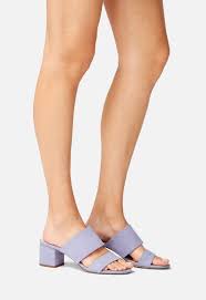 Sonya Block Heeled Sandal Shoes in Lilac