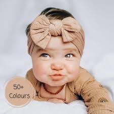 Baby Girl Neutral Headbands & Bows Bundle