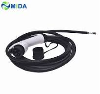 16A 32A Type1 EV Tethered Cable J1772 Plug with 5m Cable