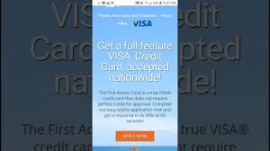 Very easy application and aqua app is on point. First Access Credit Card Rebuilding Credit Youtube