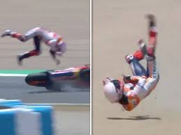 Marc marquez says his emotional comeback victory at the motogp german grand prix makes up for the it comes after marquez was forced to sit out the 2020 season with a badly broken right arm. Motogp Champ Marc Marquez Snaps Arm In Horrific Crash Terrifying Video