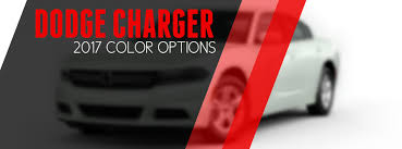 2017 dodge charger color options