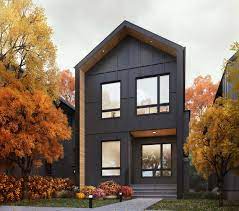 Accent Infills Edmonton S Infill Home Builder Narrow House Designs House Exterior Modern Style House Plans
