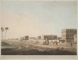 View taken on the Esplanade, Calcutta, William Daniell, August 1797 - Traditional visual art under Public domain license