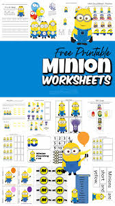Homework in preschool and kindergarten. Free Minion Worksheet Printables For Kids