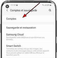 compte Google dans Samsung M580 Replenish