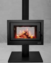 Our spartherm double sided wood fireplace has double the impact and double the flame. Kemlan Cube See Through Double Sided Freestanding