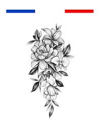 Pour les articles homonymes, voir noir et blanc. Tatouage Fleurs En Noir Et Blanc Mon Petit Tatouage Temporaire
