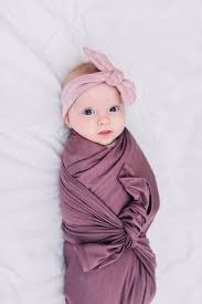 Plum Stretch Swaddle Swaddle Blanket Baby Swaddle Blankets Muslin Baby Blankets
