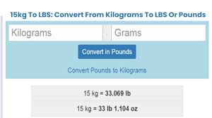 15kg To Lbs Convert From 15 Kgs To Pounds Using Online Calculator