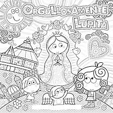 Virgen de guadalupe coloring page coloring home pages by coloringhome.com. Virgin Of Guadalupe Coloring Pages Virgencita Our Lady Of Guadalupe Printable Pages Coloring Pages