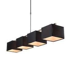 Lustre 4 Lumieres Ely Noir H 28cm 60w Luminaire Lustre Billard Castorama