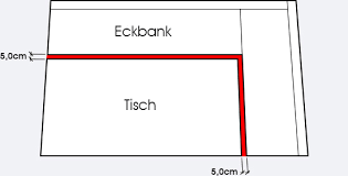 60 cm etwa 1,3 m² pro person. Ratgeber Die Richtigen Eckbankmasse Dem Tisch Anpassen