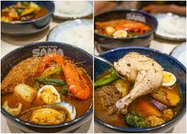 Soup curry (スープカレー) is a light curry flavored soup served with some type of meat, and a rainbow of roasted vegetables. Sama Curry Cafe Delicious Sapporo Style Soup Curry From Japan