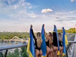 Ukrainian models pose ahead of England game after jail for nude photoshoot  in Dubai - The Mirror
