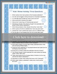 This covers everything from disney, to harry potter, and even emma stone movies, so get ready. Winter Trivia For Kids Lovetoknow