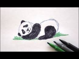 Panda Malen Baren Zeichnen How To A Draw Panda Bear Kak Narisovat Pandu Youtube