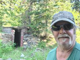 Huckleberry picking in the mountains