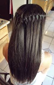 Four & five strand braids. This Hairstyle Is Parted Down The Middle At The Front Section But The Part Does Not Continue Into The C Straight Prom Hair Long Straight Black Hair Hair Styles