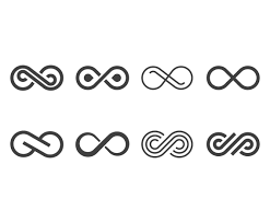 The common sign for infinity, ∞, was first time used by wallis in the mid 1650s. Infinity Symbol Vector Art Graphics Freevector Com