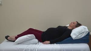 People with lower back pain and sciatica often experience relief when in a reclining position since pressure is taken of nerve roots this way. Pillow Supported Positioning For Pregnancy Chi Health Better You Blog