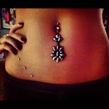 Waist And Bellybutton Piercings Microdermal Piercings Corporais Piercing No Umbigo