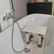 Structure en aluminium léger, durable et à l'épreuve de la corrosion. Tabouret De Bain Pour Baignoire Avec Ventouses Siege De Bain Tous Ergo
