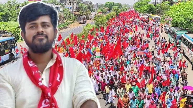 CPIM: সায়নের সমর্থনে লাল-ঝড়, জনপ্লাবনে স্তব্ধ রাজপথ! শেষ কবে এমন ভিড়? ভাবতে হচ্ছে বাম প্রার্থীকেও | CPIM Sayan Banerjee Nomination huge crowd of left supporters in Tamluk ...