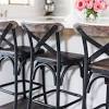 If you don't have a kitchen island, try a rolling cart that is tall enough to be a work surface. 3