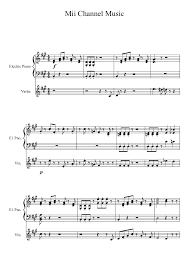 Print And Download Mii Channel Music Made By Sango123343 Clarinet Sheet Music Piano Music Violin Sheet Music
