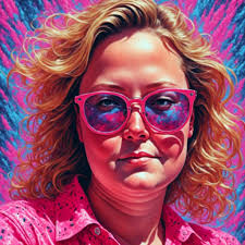 Neon Eighties New Years Eve Self Portriat