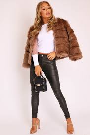 Womens parka coat ladies fur jacket size 8 10 12 14 pu khaki camel. Camel Faux Fur Jacket Estelle Rebellious Fashion