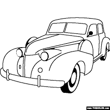 This 1940's evacuation colouring page captures the bustle of a busy station as children are sent from the cities under threat from bombing in wwii to safety in the country. 1940 Cadillac 60 Special Coloring Page