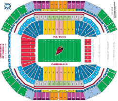 Cardinals Stadium Map Az Cardinals Stadium Map Arizona Usa