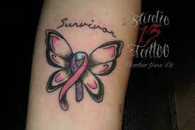 The Butterfly Cancer Tattoos Thyroid Tattoo Cancer Ribbon Tattoos