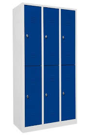 Schliessfachschrank Wertfachschrank Facherschrank Spind Umkleideschrank 6 Facher Spint Blau 520231 Masse 1800 X 900 X 500 Mm Hohe X Spind Schliessfacher Umkleide