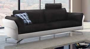 Um ein sofa zu versenden, ist es ratsam, eine spedition zu beauftragen. Design Sofa Garnitur 2 3 Sitzer Schwarz Weiss Vivano