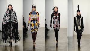 Native American Inspired Fashion Week Collection Offends And Enrages Actual Native Americans Native American Inspired Fashion Indian Inspired Fashion Native American Fashion