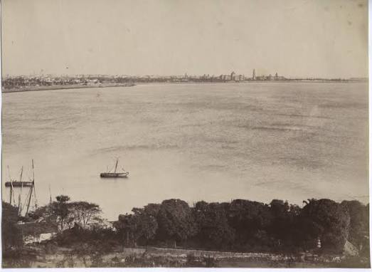 View of the Port of Bombay (Mumbai) - c1890's - Old Indian Photos