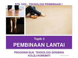 Lima belas bahan binaan tersebut ialah agregat, pasir, keluli tetulang, konkrit sedia bancuh, bata dan pembahagi, bahan bumbung, kemasan lantai dan dinding, siling, bahan kerja paip. Pdf Pembinaan Lantai Topik 3 Program Sijil Teknologi Senibina Kolej Komuniti Sts 1032 Teknologi Pembinaan 1 Shazni Mazlan Academia Edu