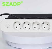 European Style 4-Way 8-Hole Power Strip Extension Socket Multi-Function  Switch Connector Essential Electronic Accessory for Home