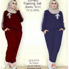 Tak perlu bingung, saat ini sudah banyak merek lokal yang menawarkan busana muslim sporty untuk wanita berhijab. Jual Stelan Muslim Jumbo Baju Olahraga Muslimah Bigsize Baju Olahraga Wanit Kota Surabaya Plaza Cantika Tokopedia