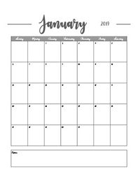 Would love this for my toddler. 2019 Calendar Instant Download Horizontal And Vertical Pdf Files