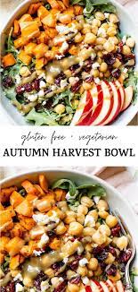 Vegan Autumn Harvest Bowl In 2021 Vegetarian Lunch Lunch Meal Prep Meals
