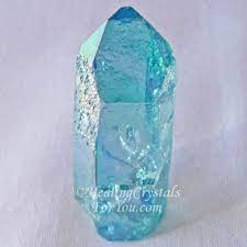 Your crystals blue quartz stock images are ready. Aqua Aura Quartz Meaning Use Of Quartz Bonded With Gold