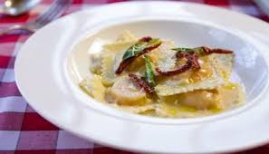 Butternut Squash Ravioli With Fried Sage Leaves And Sun Dried Tomatoes Recipe Recipe Butternut Squash Ravioli Food Ravioli