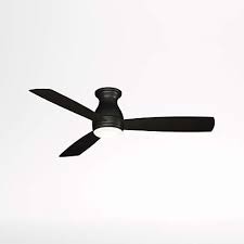 Its five engineered wood blades are pitched at 13.5 degrees to properly circulate air, and span 52 w. Fanimation Hugh 52 Dark Bronze Indoor Outdoor Ceiling Fan With Led Light Crate And Barrel