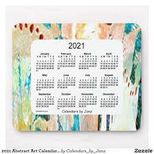 2021 Abstract Art Calendar By Janz Mouse Pad Zazzle Com In 2020 Art Calendar Calendar Design Abstract